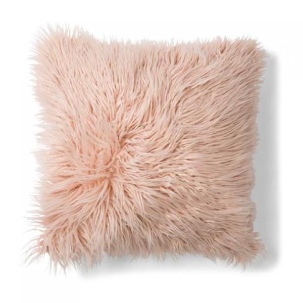 pink and grey fluffy cushions