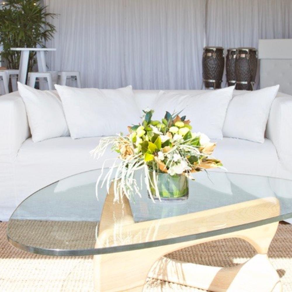 White linen hamptons sofa Frank and Joy