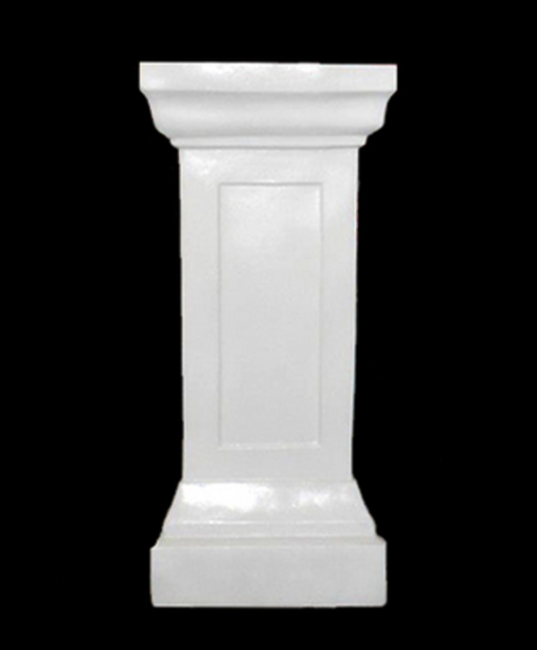 Medium pedestal plinth white Frank and Joy