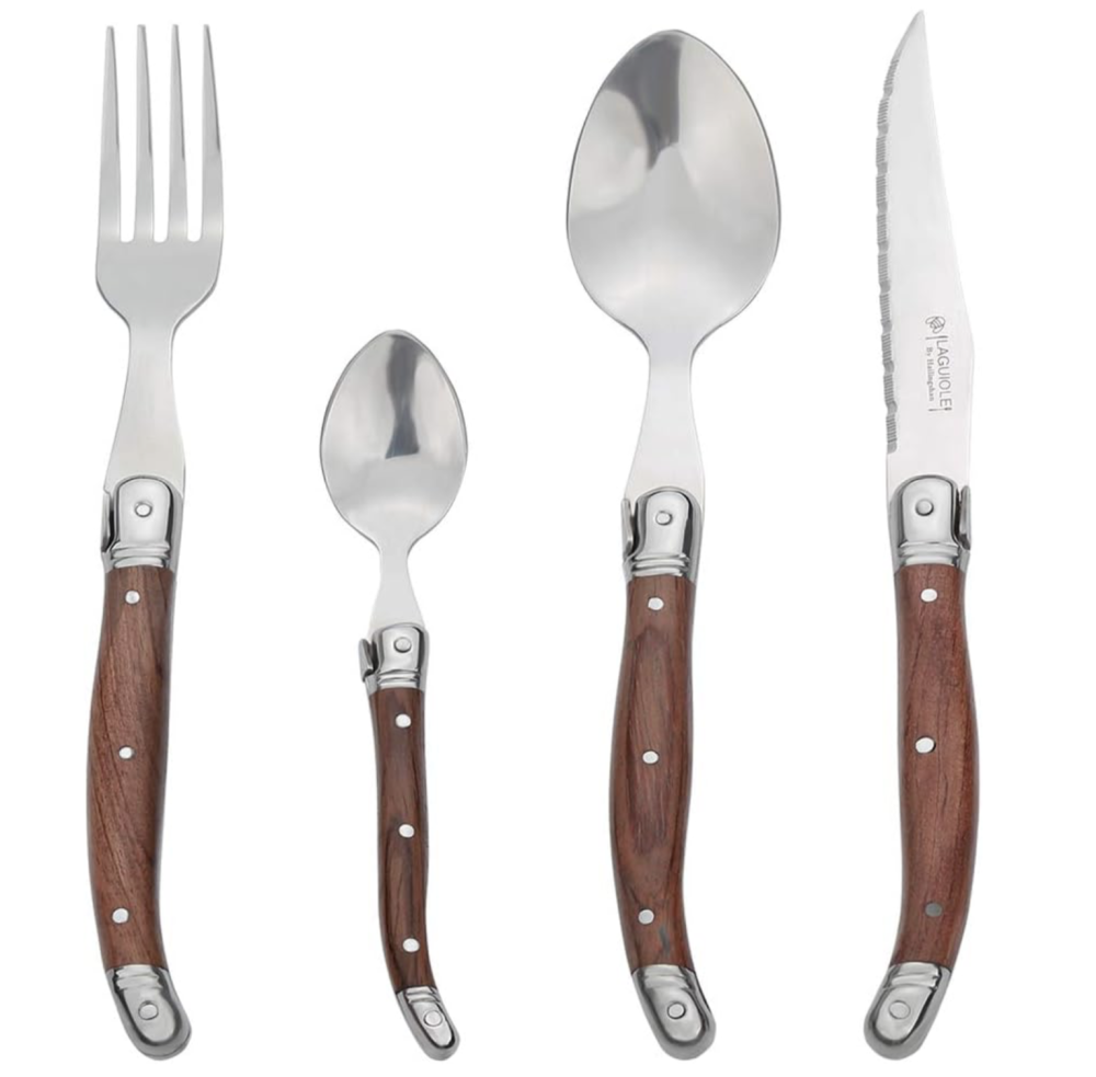 Laguiole wooden cutlery set - Frank and Joy